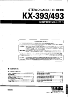 Yamaha KX-393 - Service Manual